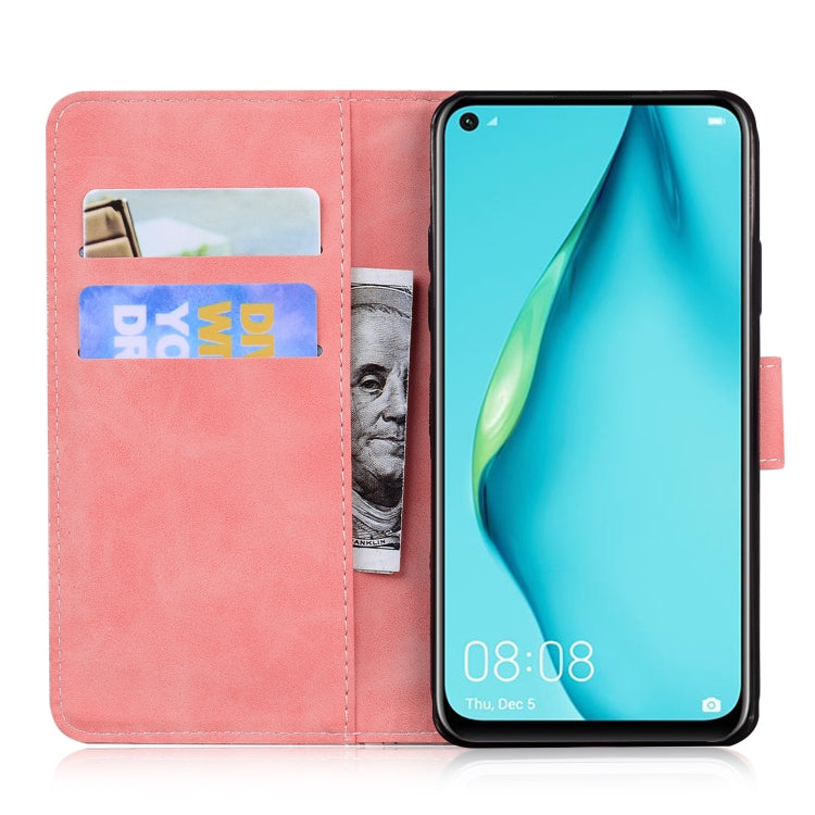 For Huawei P40 lite / nova 6 SE / nova 7i Skin Feel Pure Color Flip Leather Phone Case