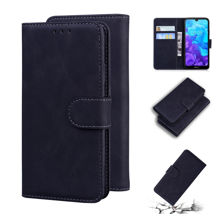 For Huawei Y5 2019 / Honor 8S Skin Feel Pure Color Flip Leather Phone Case