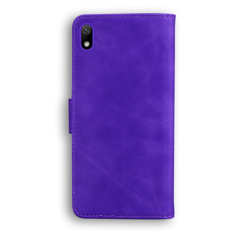 For Huawei Y5 2019 / Honor 8S Skin Feel Pure Color Flip Leather Phone Case