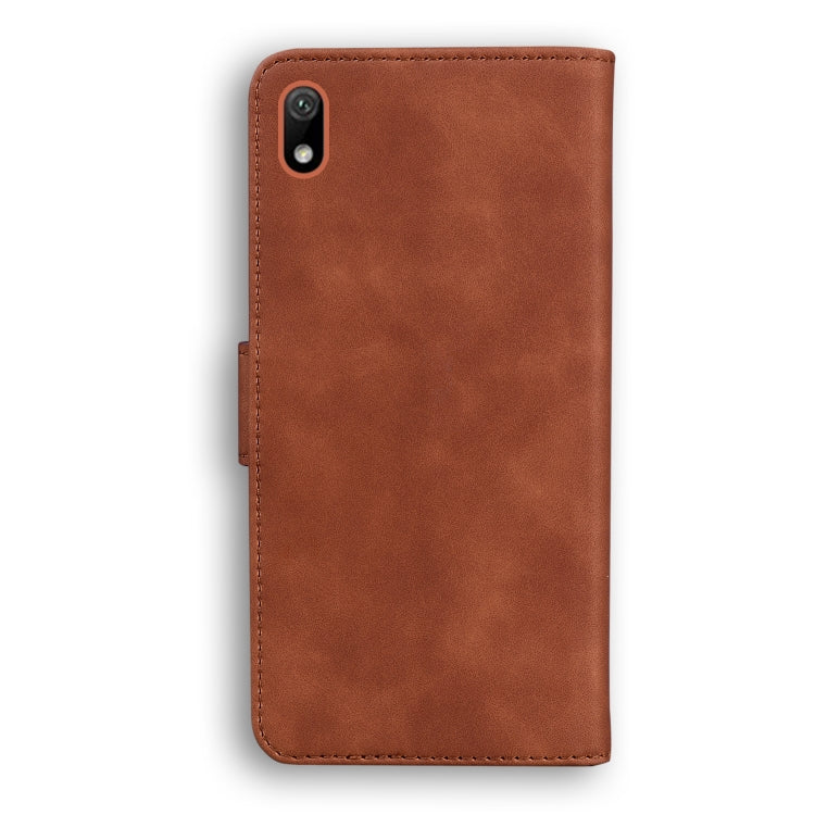 For Huawei Y5 2019 / Honor 8S Skin Feel Pure Color Flip Leather Phone Case