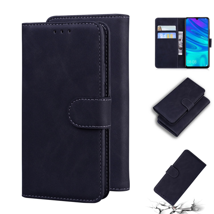 For Huawei P smart 2019 / Honor 10 Lite Skin Feel Pure Color Flip Leather Phone Case