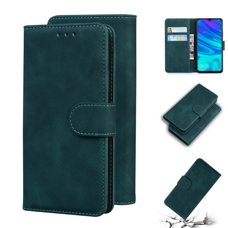 For Huawei P smart 2019 / Honor 10 Lite Skin Feel Pure Color Flip Leather Phone Case