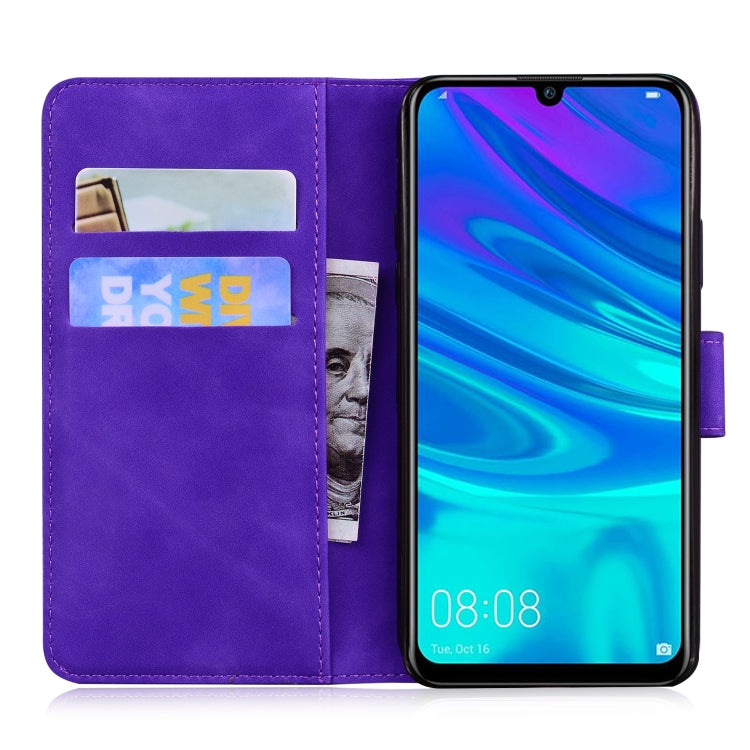 For Huawei P smart 2019 / Honor 10 Lite Skin Feel Pure Color Flip Leather Phone Case