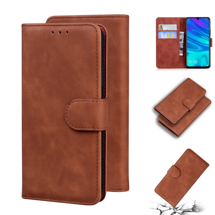 For Huawei P smart 2019 / Honor 10 Lite Skin Feel Pure Color Flip Leather Phone Case