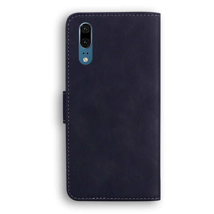 For Huawei P20 Skin Feel Pure Color Flip Leather Phone Case