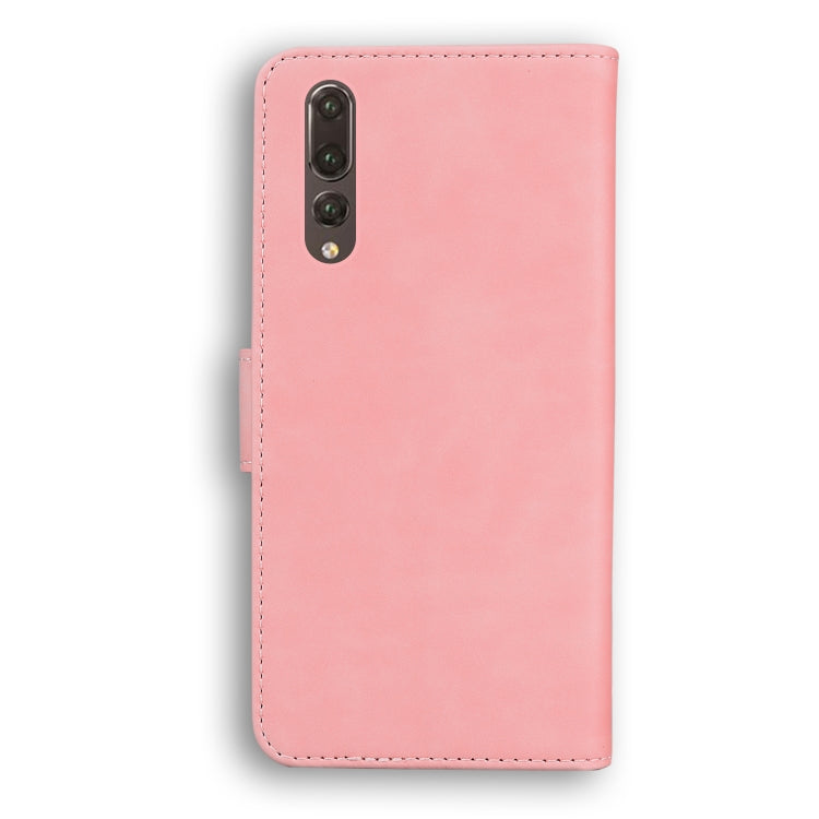 For Huawei P20 Pro Skin Feel Pure Color Flip Leather Phone Case