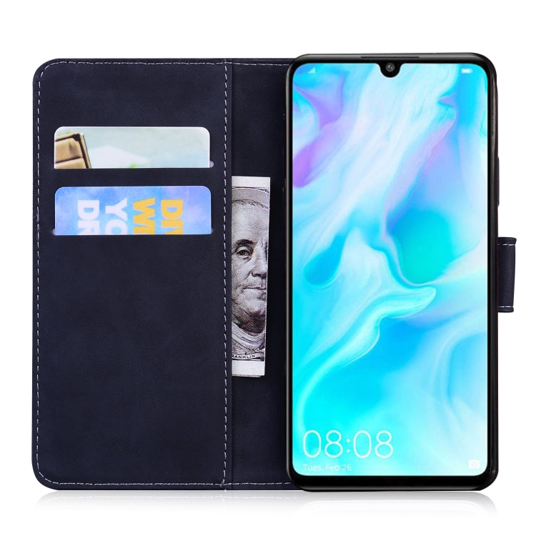 For Huawei P30 lite / nova 4e Skin Feel Pure Color Flip Leather Phone Case