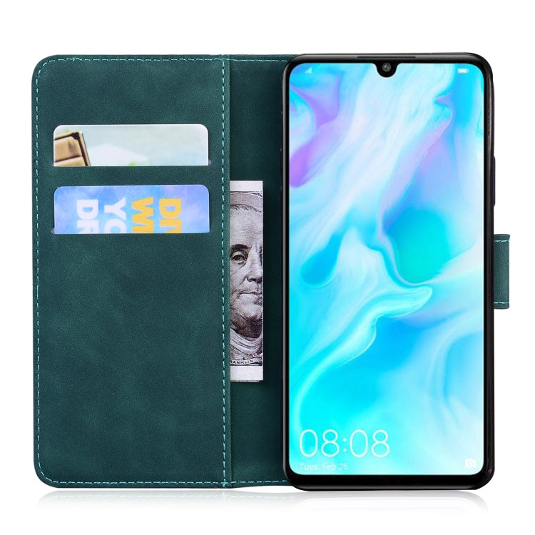 For Huawei P30 lite / nova 4e Skin Feel Pure Color Flip Leather Phone Case