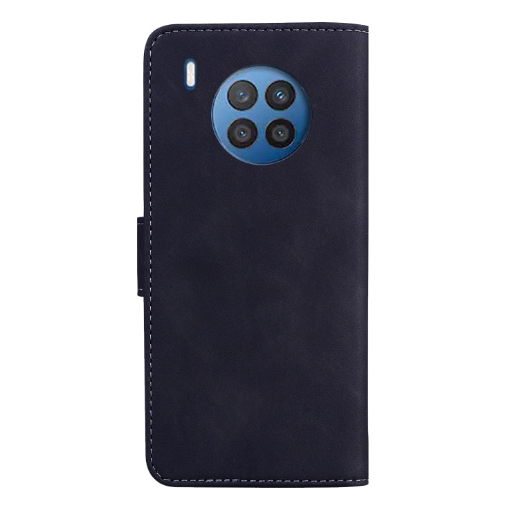 For Huawei nova 8i / Honor 50 Lite Skin Feel Pure Color Flip Leather Phone Case
