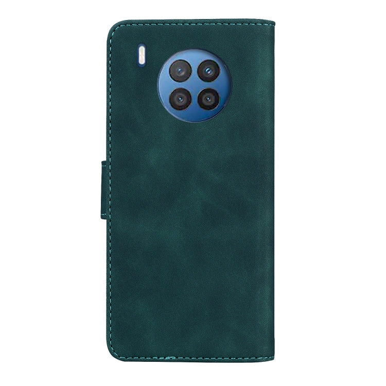 For Huawei nova 8i / Honor 50 Lite Skin Feel Pure Color Flip Leather Phone Case