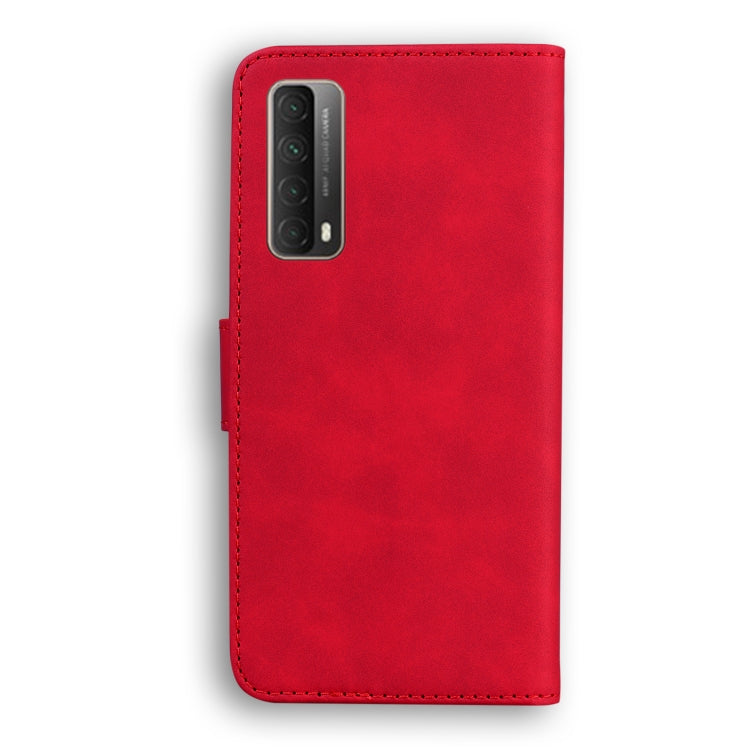 For Huawei P smart 2021 / Y7a Skin Feel Pure Color Flip Leather Phone Case