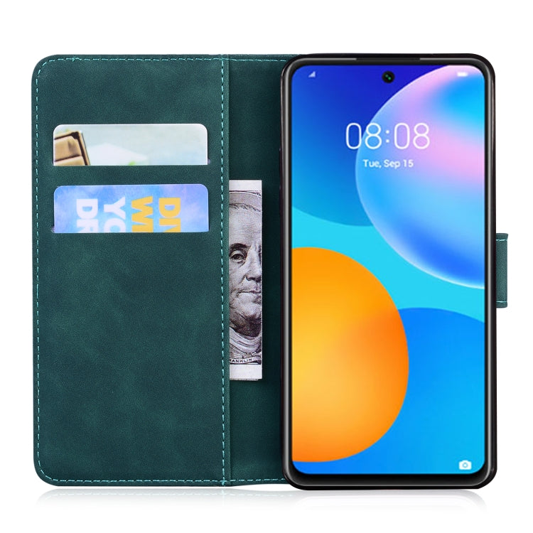 For Huawei P smart 2021 / Y7a Skin Feel Pure Color Flip Leather Phone Case