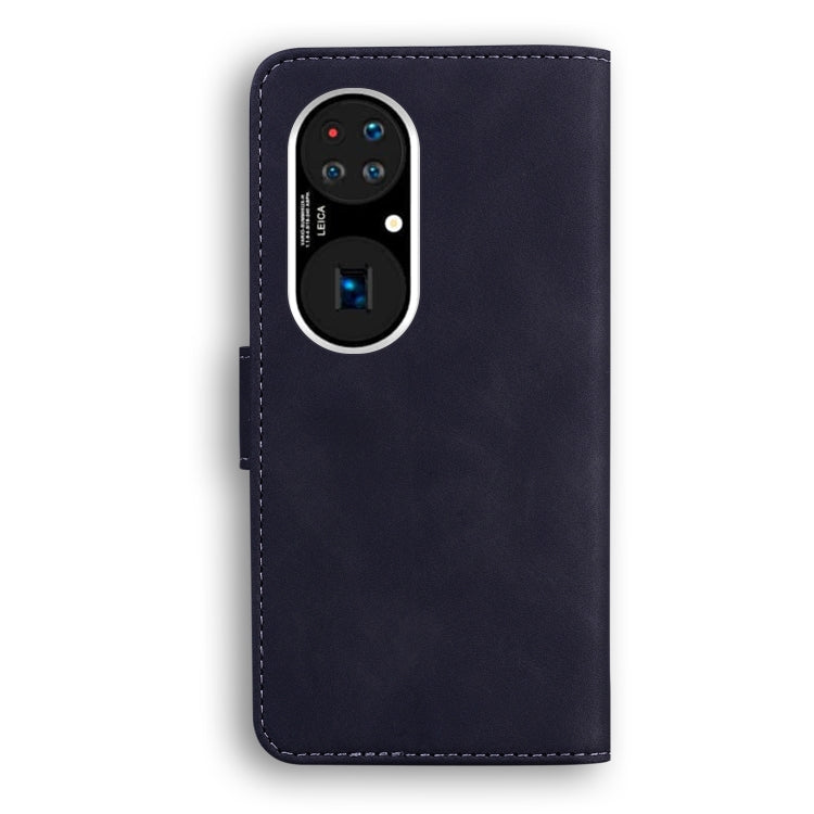For Huawei P50 Pro Skin Feel Pure Color Flip Leather Phone Case