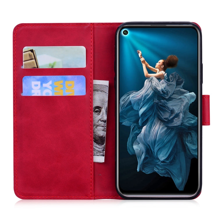 For Huawei nova 5T / Honor 20 Skin Feel Pure Color Flip Leather Phone Case