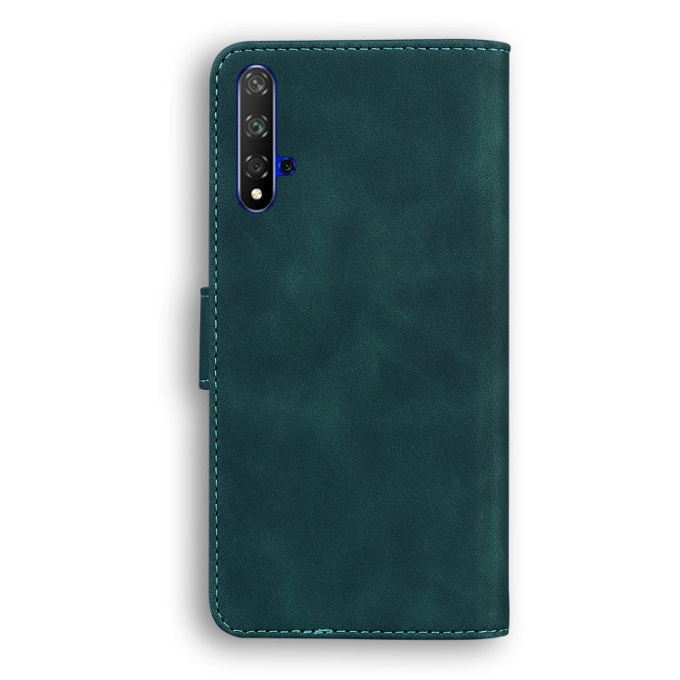 For Huawei nova 5T / Honor 20 Skin Feel Pure Color Flip Leather Phone Case