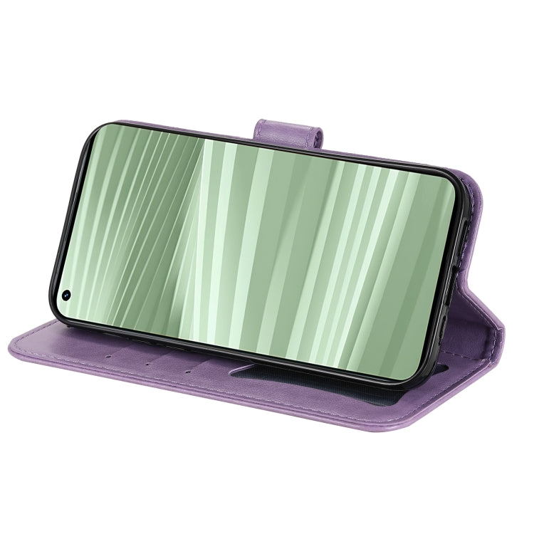 For OPPO Realme GT2 Pro 7-petal Flowers Embossing Pattern Horizontal Flip Leather Case