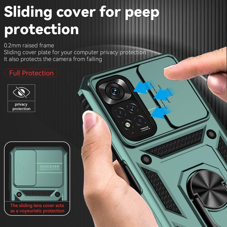 For Xiaomi Redmi Note 11 Global Sliding Camshield Holder Phone Case