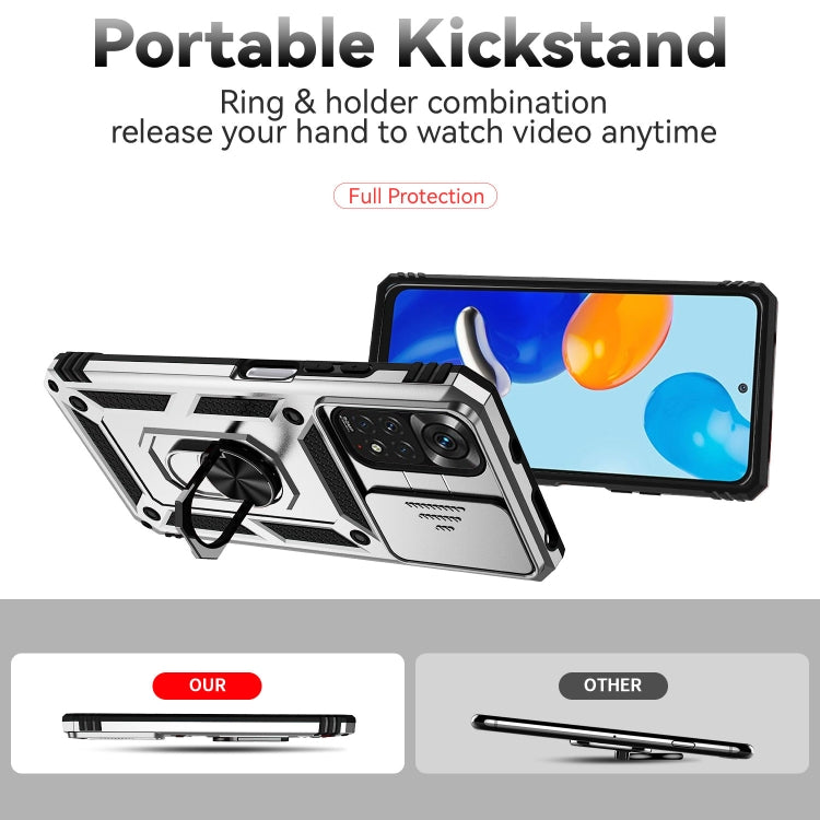 For Xiaomi Redmi Note 11 Global Sliding Camshield Holder Phone Case