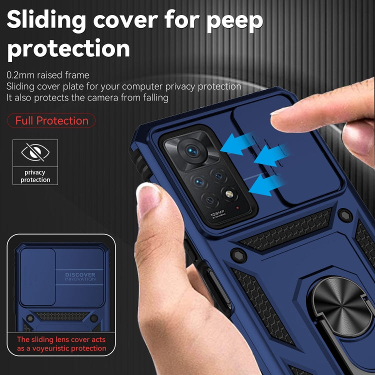 For Xiaomi Redmi Note 11 Pro Global Sliding Camshield Holder Phone Case
