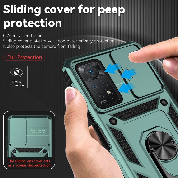 For Xiaomi Redmi Note 11 Pro Global Sliding Camshield Holder Phone Case
