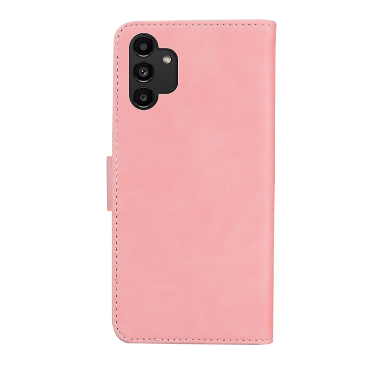 For Samsung Galaxy A13 4G Skin Feel Pure Color Flip Leather Phone Case