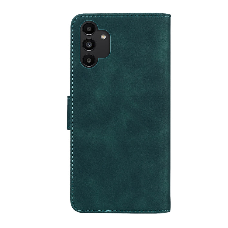 For Samsung Galaxy A13 4G Skin Feel Pure Color Flip Leather Phone Case