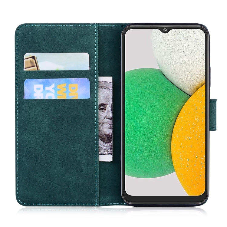 For Samsung Galaxy A13 4G Skin Feel Pure Color Flip Leather Phone Case