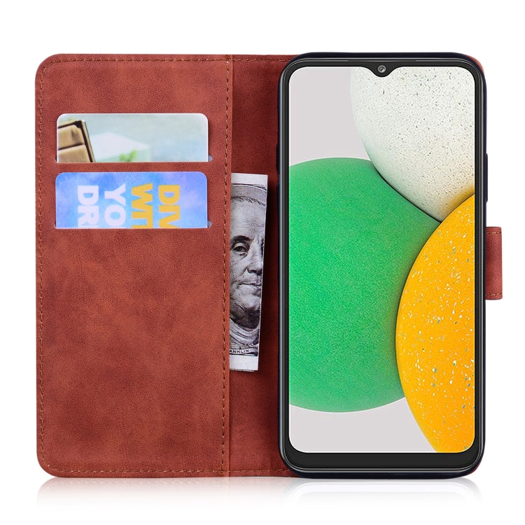 For Samsung Galaxy A13 4G Skin Feel Pure Color Flip Leather Phone Case