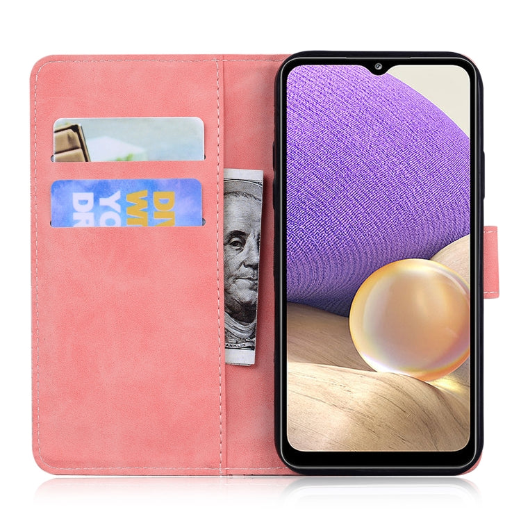 For Samsung Galaxy A33 5G Skin Feel Pure Color Flip Leather Phone Case