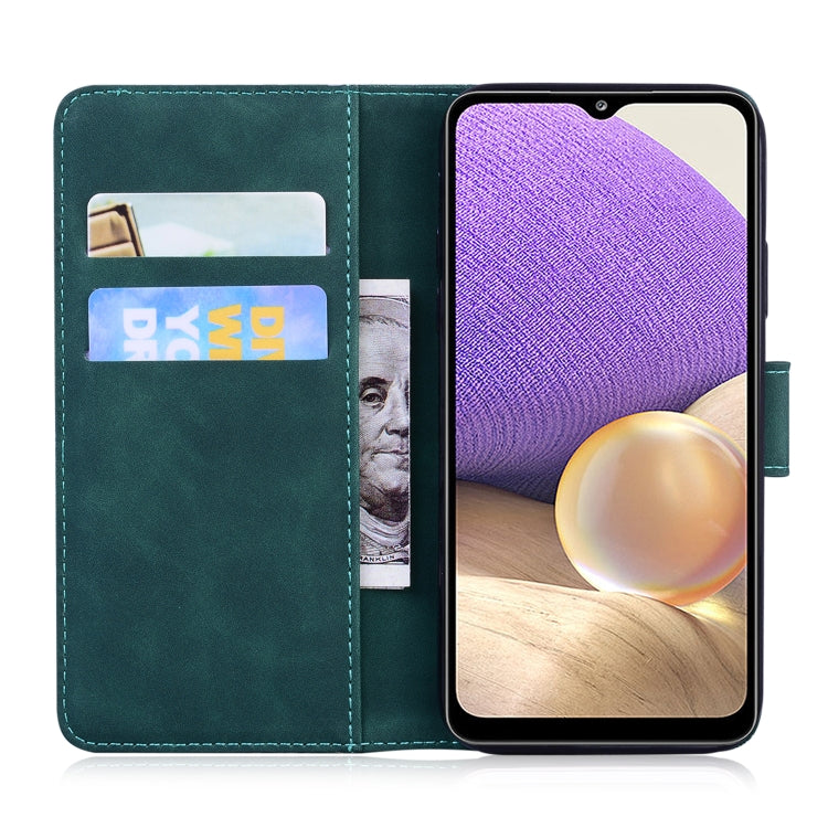 For Samsung Galaxy A33 5G Skin Feel Pure Color Flip Leather Phone Case