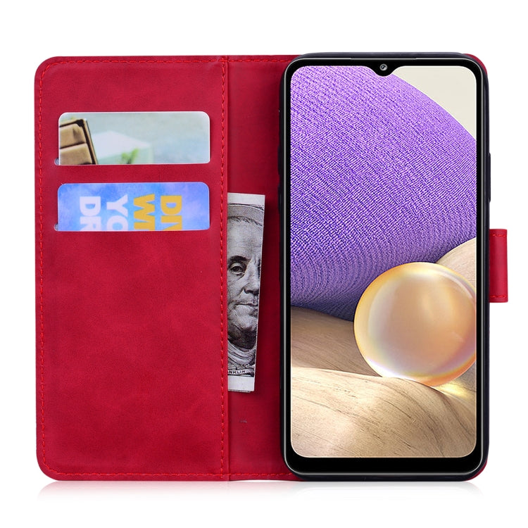 For Samsung Galaxy A33 5G Skin Feel Pure Color Flip Leather Phone Case