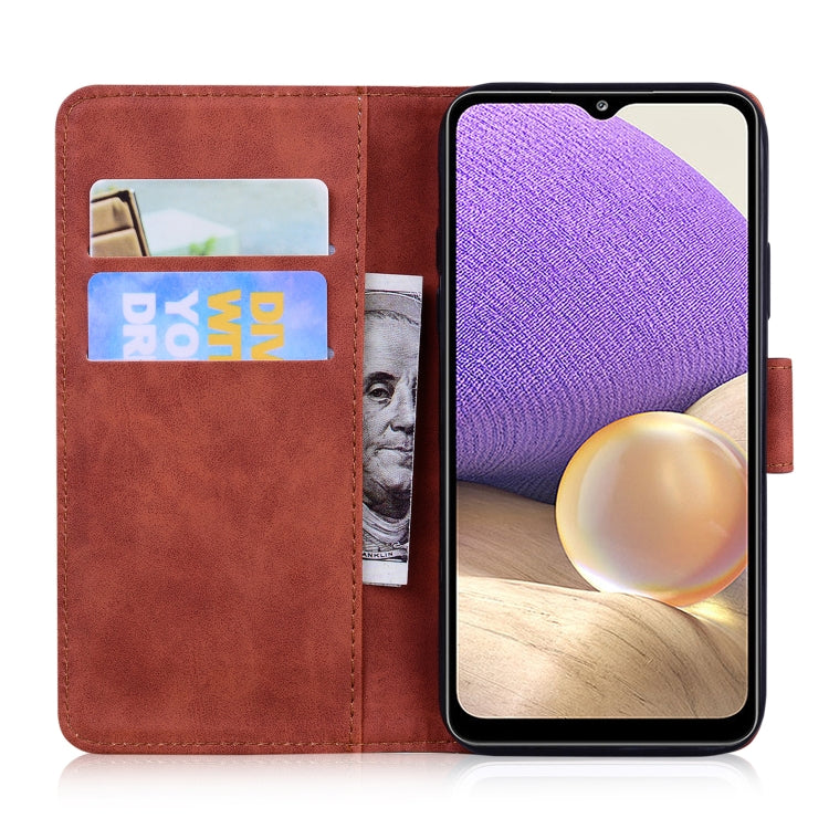 For Samsung Galaxy A33 5G Skin Feel Pure Color Flip Leather Phone Case