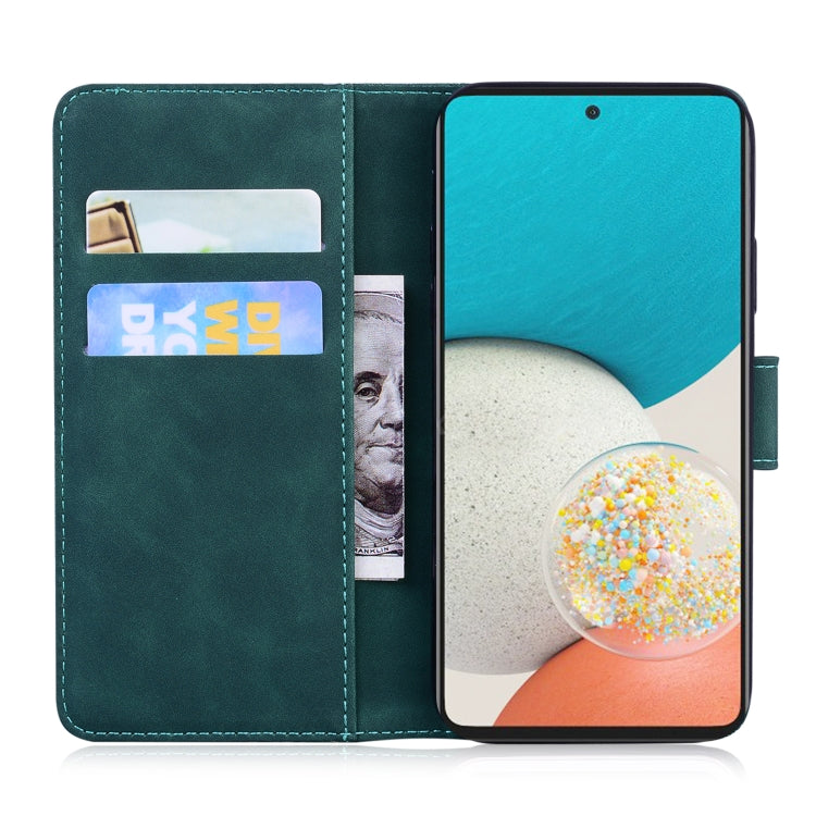 For Samsung Galaxy A53 5G Skin Feel Pure Color Flip Leather Phone Case