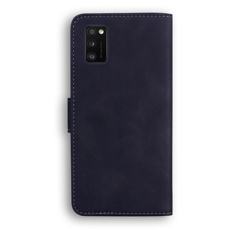 For Samsung Galaxy A41 Skin Feel Pure Color Flip Leather Phone Case
