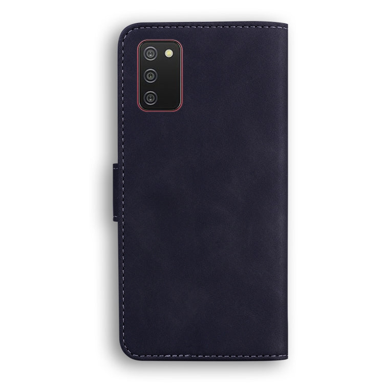 For Samsung Galaxy A02s 164.2mm Skin Feel Pure Color Flip Leather Phone Case