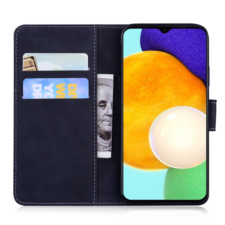 For Samsung Galaxy A03s 166mm Skin Feel Pure Color Flip Leather Phone Case