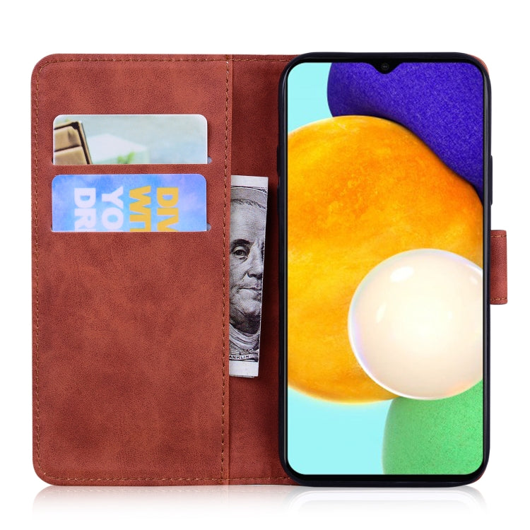 For Samsung Galaxy A03s 166mm Skin Feel Pure Color Flip Leather Phone Case