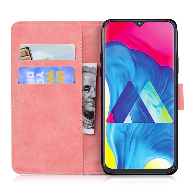 For Samsung Galaxy A10 / M10 Skin Feel Pure Color Flip Leather Phone Case