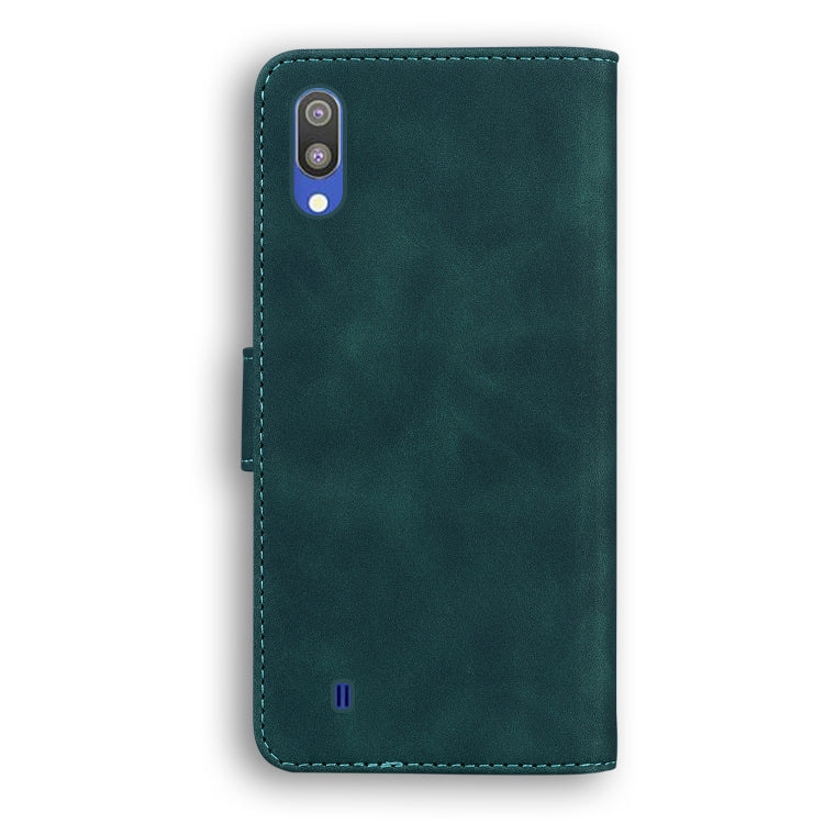 For Samsung Galaxy A10 / M10 Skin Feel Pure Color Flip Leather Phone Case