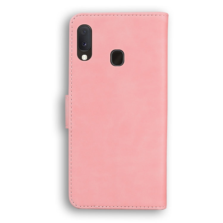 For Samsung Galaxy A10e / A20e Skin Feel Pure Color Flip Leather Phone Case