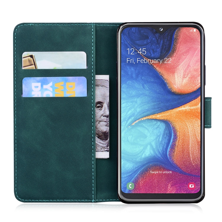 For Samsung Galaxy A10e / A20e Skin Feel Pure Color Flip Leather Phone Case