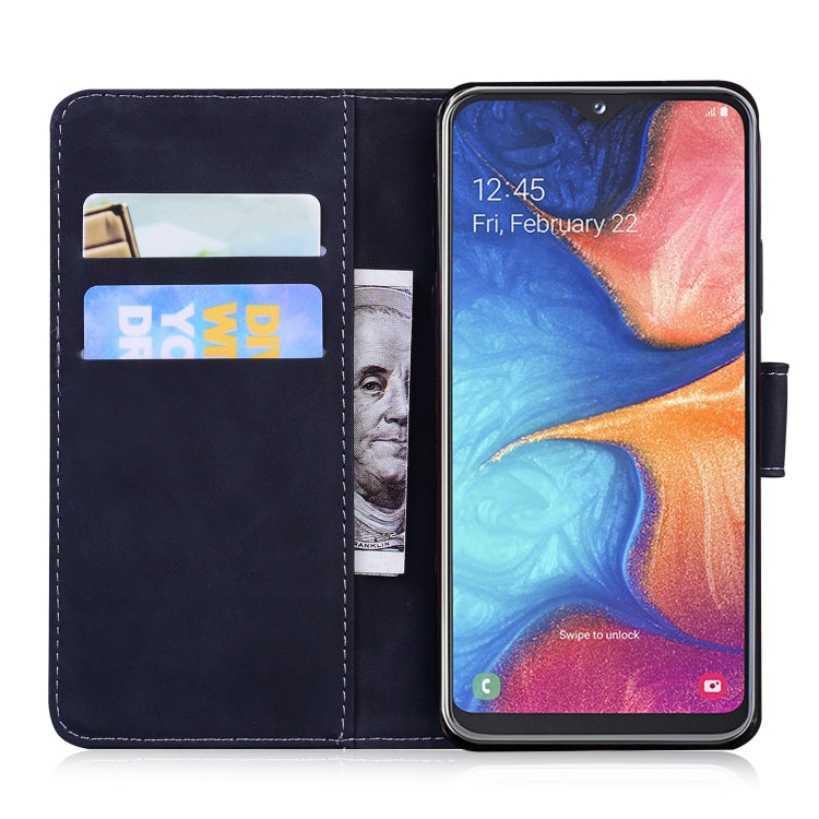 For Samsung Galaxy A10e / A20e Skin Feel Pure Color Flip Leather Phone Case