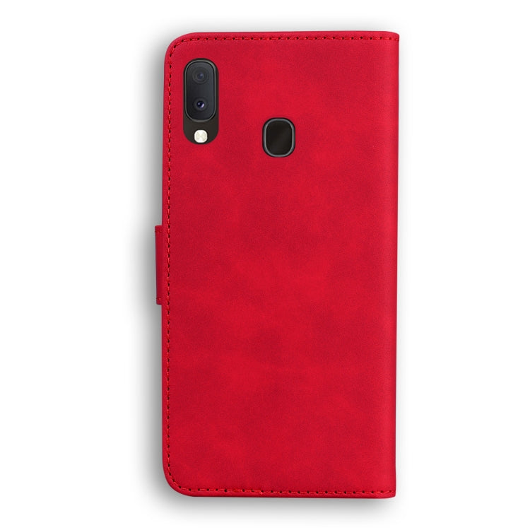 For Samsung Galaxy A10e / A20e Skin Feel Pure Color Flip Leather Phone Case