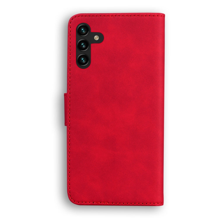 For Samsung Galaxy A13 5G Skin Feel Pure Color Flip Leather Phone Case