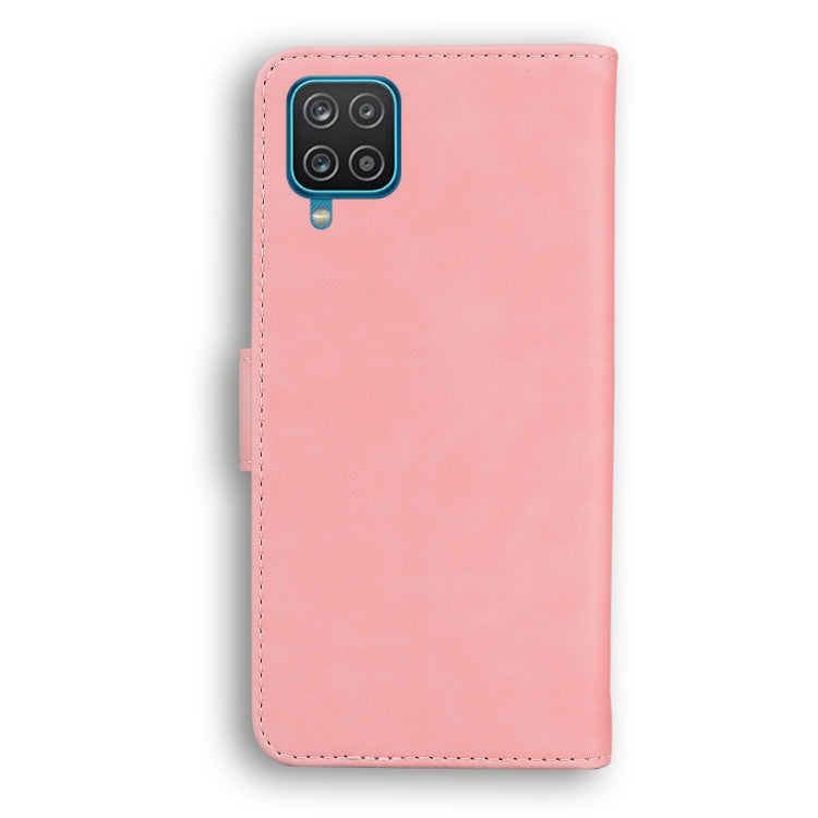 For Samsung Galaxy A22 4G Skin Feel Pure Color Flip Leather Phone Case