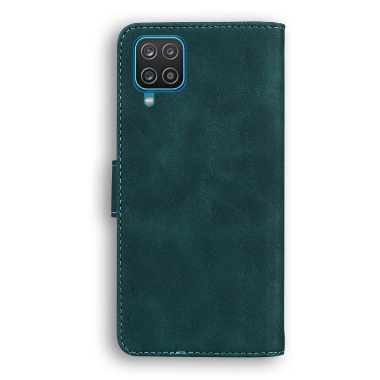 For Samsung Galaxy A22 4G Skin Feel Pure Color Flip Leather Phone Case