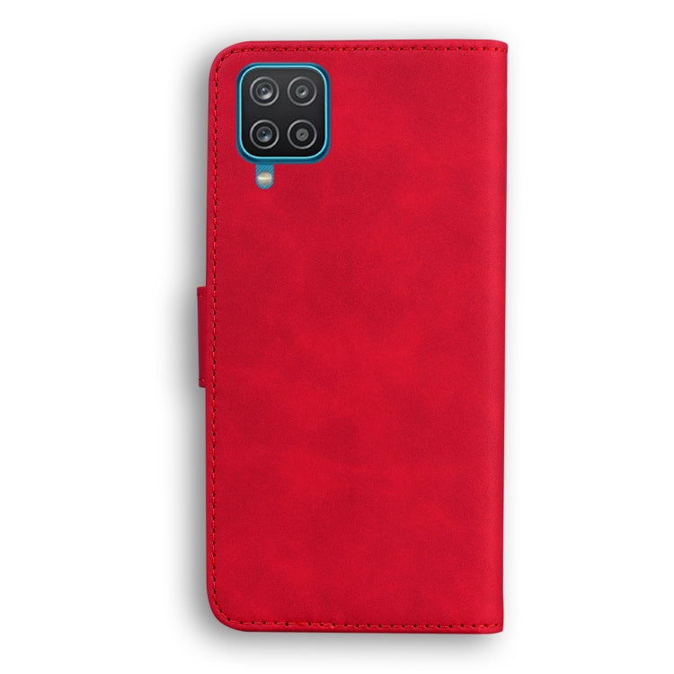 For Samsung Galaxy A22 4G Skin Feel Pure Color Flip Leather Phone Case