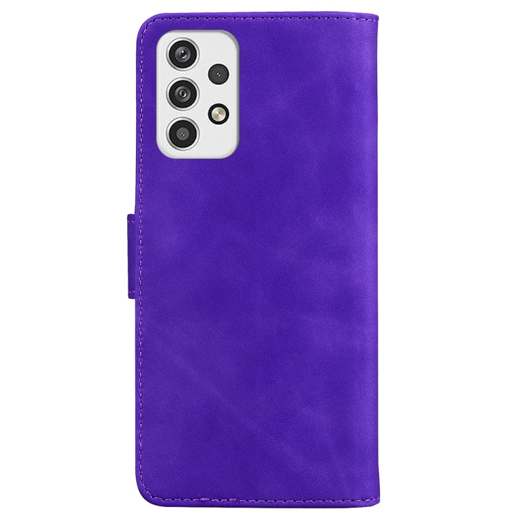 For Samsung Galaxy A23 Skin Feel Pure Color Flip Leather Phone Case