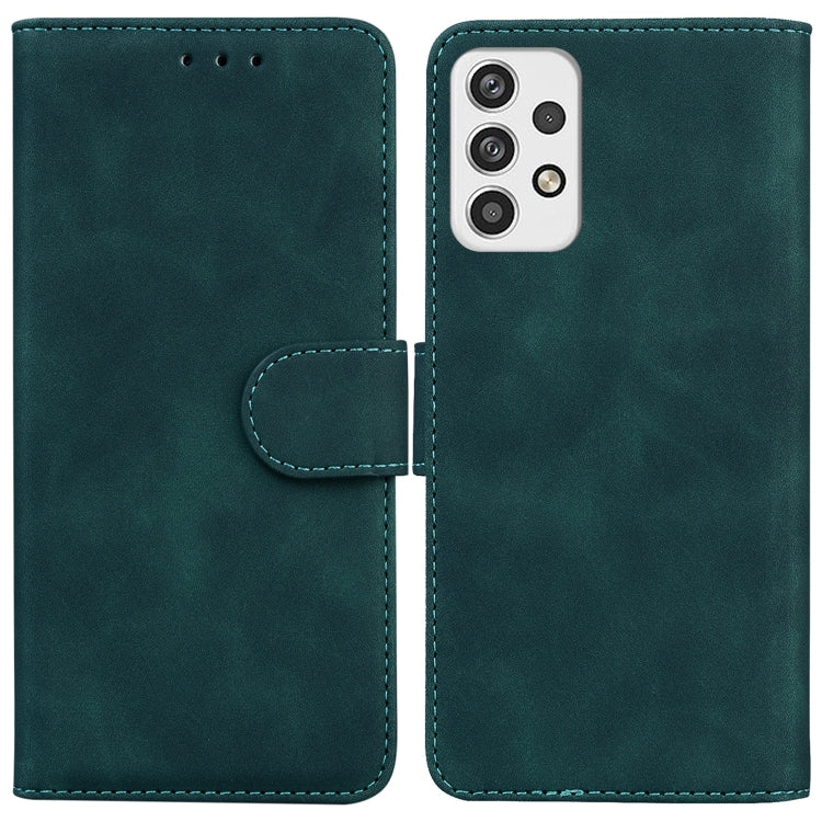 For Samsung Galaxy A23 Skin Feel Pure Color Flip Leather Phone Case