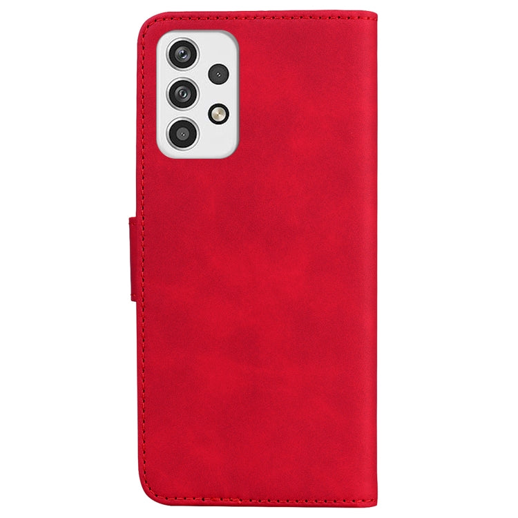 For Samsung Galaxy A23 Skin Feel Pure Color Flip Leather Phone Case